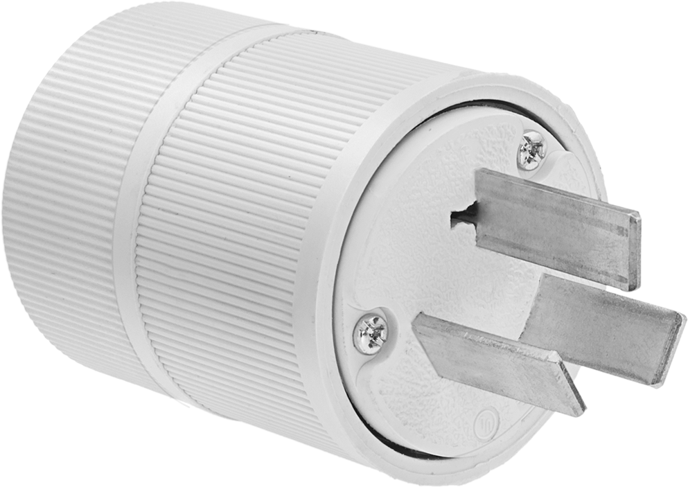 Düz Bıçaklı Konektör, Topraklanmamış Üç Uçlu Fiş, NEMA 10-50, Sarı — 3