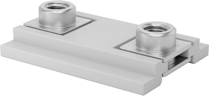 Düşük Profilli Kovanlı Yatak Taşıyıcısı, Sabit Hizalama, Pirinç, 17 mm genişlikte ray için — 15 mm, 20 mm, Pirinç
