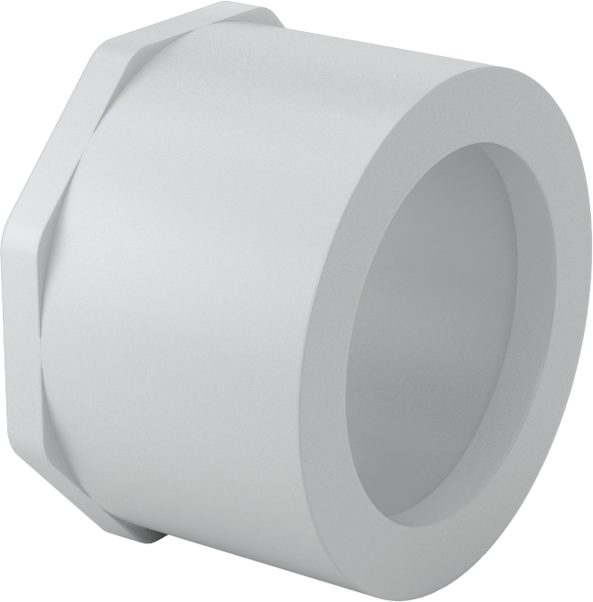 Sert PVC Kanal için 2-1/2 Erkek x 2 Dişi Anma Ölçüsü Adaptör