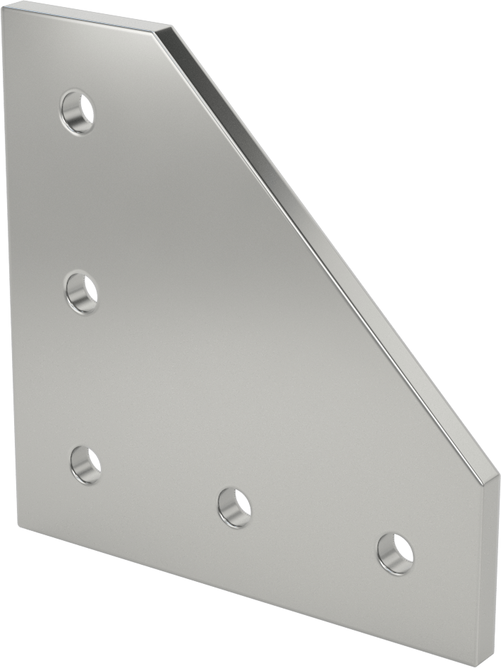 Alüminyum Cıvatalı Çerçeveler için 4-1/2" Uzunlukta Yüzey Braketi — Yüzey Braketi, Alüminyum, 1 1⁄2", 1 3⁄4", 2"