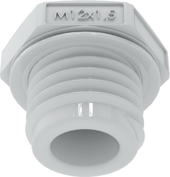 Muhafazalar için Su Geçirmez Dişli Tapalar, M12 x 1.5 mm Diş