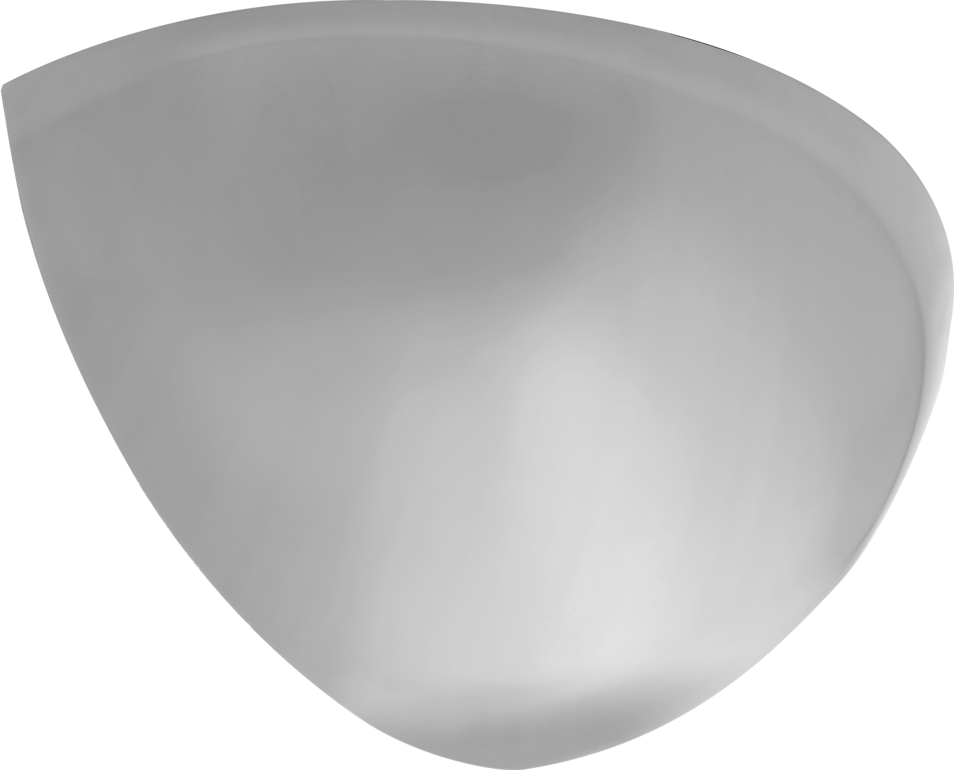 Güvenlik Aynası, Kırılmaz, Yarım Kubbe, Krom Kaplı Çelik, 12" Çap