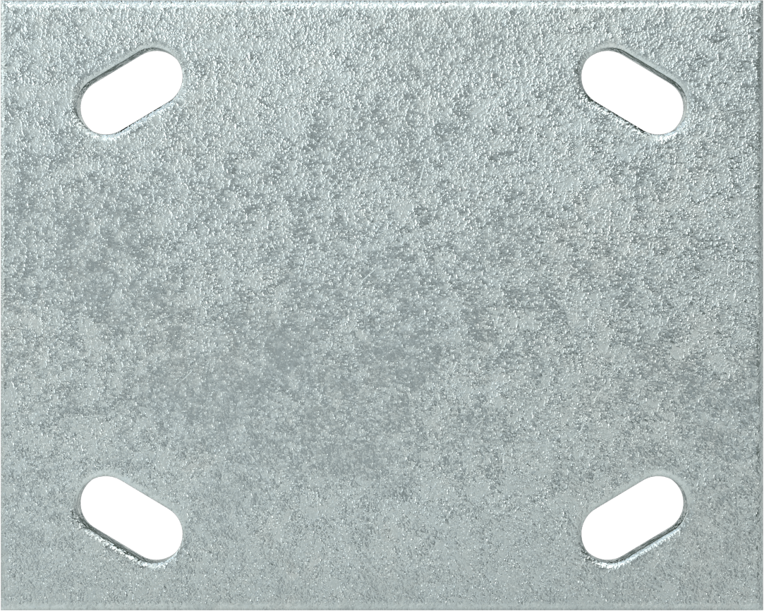 5" x 4" Montaj Plakalı Yüksek Kapasiteli Spartan Tekerlek, 5 inç Çapında Çelik Tekerlekli Sert
