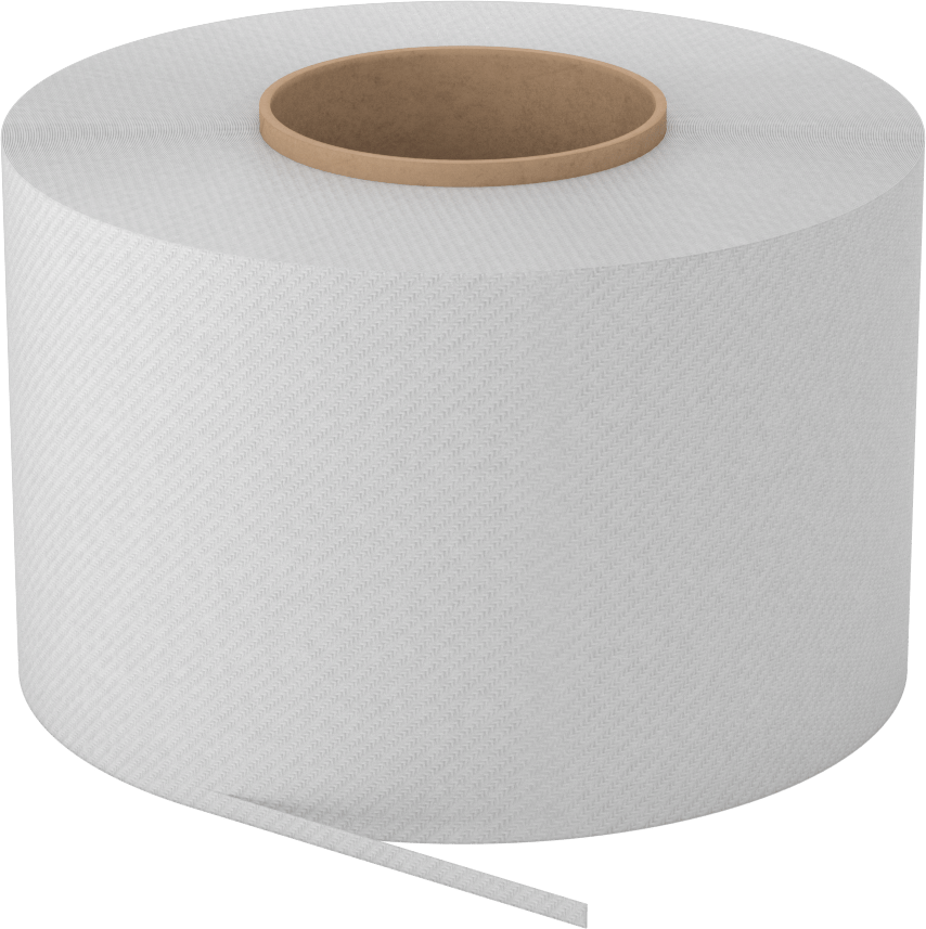 Polyester Plastik Çember, Dokuma, Standart Bobin, 1/4" Genişlik x 0.014" Kalınlık, 7800 Fit Uzunluk