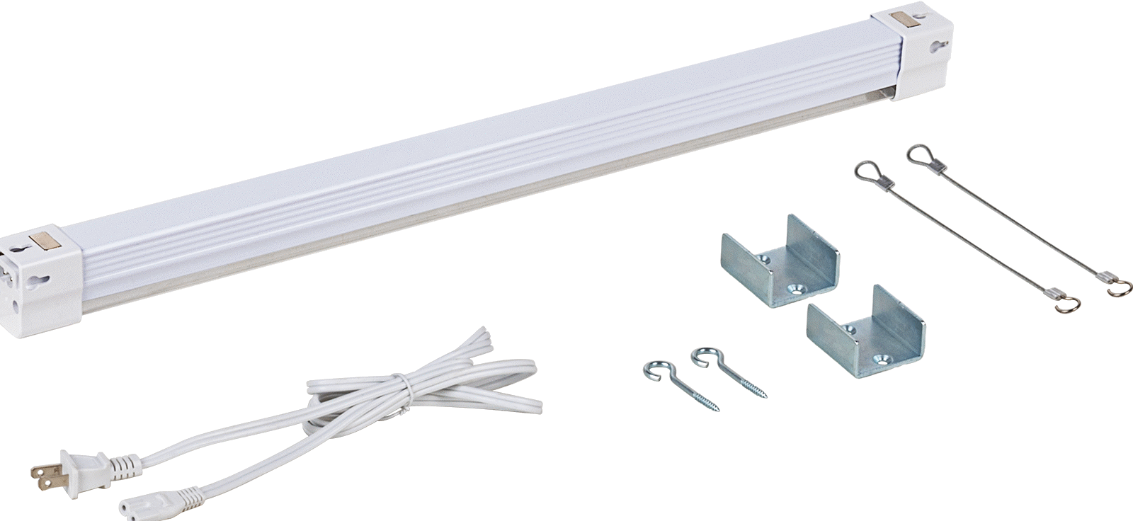 Şarj Edilebilir Tavan Işığı, 23-5/8" Uzunluk x 1-3/8" Genişlik x 1-5/8" Toplam Yükseklik