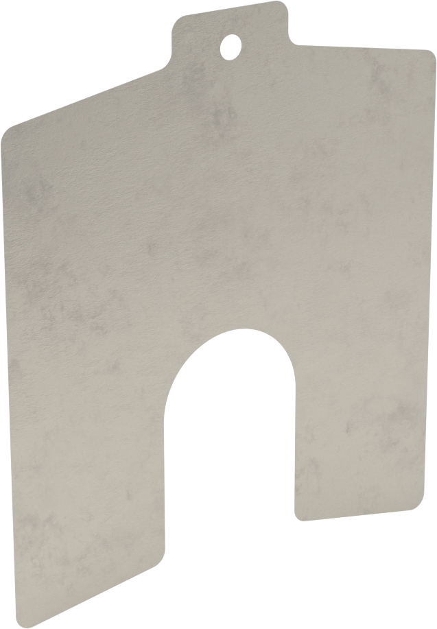 18-8 Paslanmaz Çelik Oluklu Şim, Anma Ölçüsü C, 0.025 mm Kalınlık