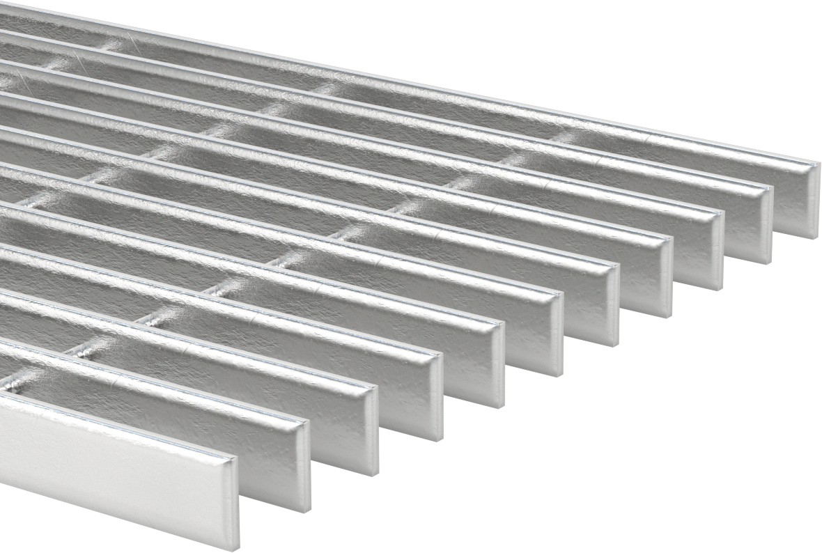 Alüminyum Çubuk Izgara, Pürüzsüz, 1" Yükseklik x 1/8" Taşıyıcı Lama Genişliği
