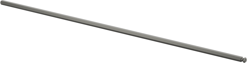 Bilyalı Uçlu Tornavida Mili, 1.27 mm Altıgen Ölçü, 3-7/16" Toplam Uzunluk — 1.27 mm, Bilye, Mil