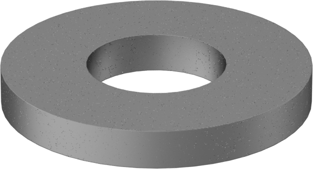 Paslanma ve Aşınmaya Dayanıklı Galvanizli Çelik SAE Pul, 1/4" Vida Boyutu için, 0.281" İç Çap, 0.625" Dış Çap