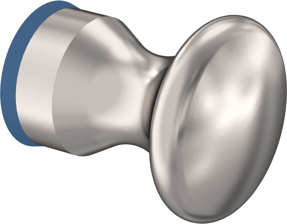 Hijyenik Dişli Delikli Montajlı Çekme Düğmesi, M5 x 0.8 mm Diş, 7 mm Derinlik