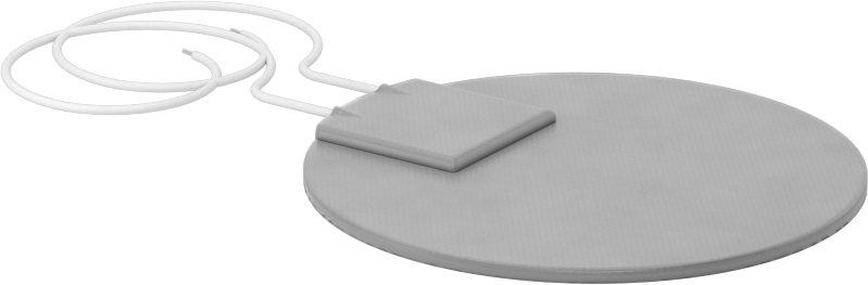 Isı Levhaları, Yapışkan arka yüz, Dairesel, 2.5 W/inç kare, 3" Toplam Çap