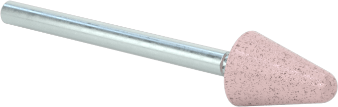 Cam ve Seramikler için Dağınık Olmayan Parlatma Bobi, Yuvarlak Uçlu Silindir, 3/8" Baş Çapı, 1800 Kum — Seramik, Cam, Silindir, 1⁄8"