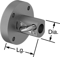 Hızlı Hareketli Flanşlı Bilyalı Somun, Paslanma ve Aşınmaya Dayanıklı Top Vidası için 1/2"-4 Diş