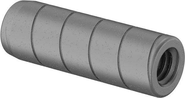Spiral Şaftlı Havalandırmalı Çekilebilir Pim, Yüksek Mukavemetli 4140 Alaşımlı Çelik, 1/4" Çap, 3/4" Uzunluk