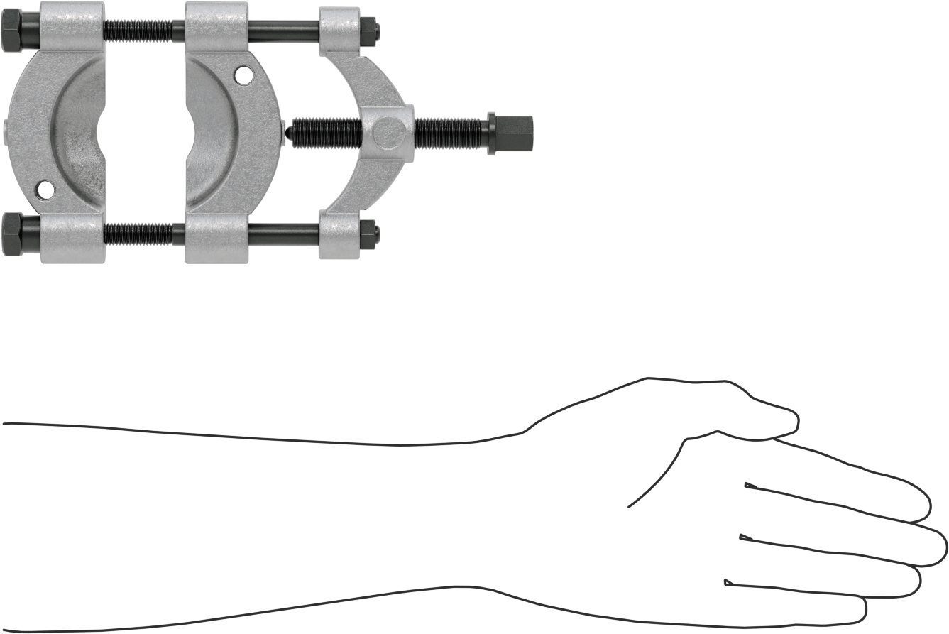 Yatak Ayırıcı, Sıkıştırma Vidalı, 3/8" ila 2-13/16" Açıklık