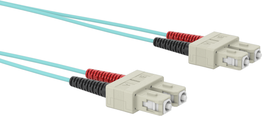 Fiber Optik Kablo, SC Fiş x SC Fiş, Ofnr, Çok Modlu Om4, 3 Fit Uzunluk