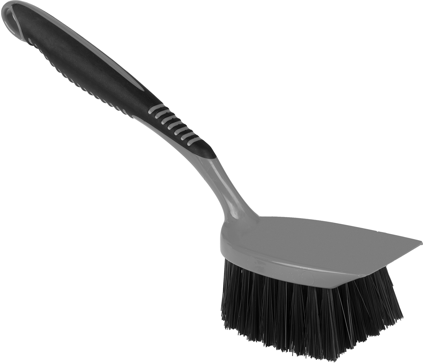 3" x 3-1/2" Saplı Fırça, 11" Toplam Uzunluk — Sert, Plastic, Polyester Plastic, Plastik