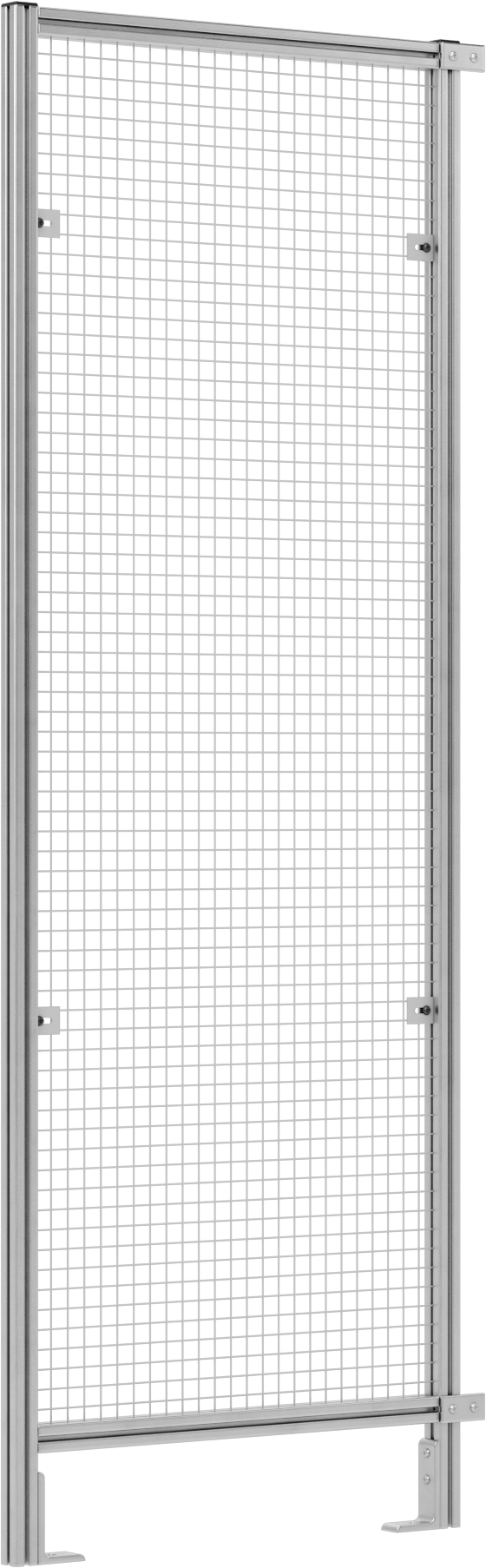 7 Fit Toplam Yükseklik x 2'6" Genişlik, T-Yuvalı Çerçeveleme Makinesi Koruyucusu için Tel Örgü Panel — Panel, Tel Örgü, Çelik