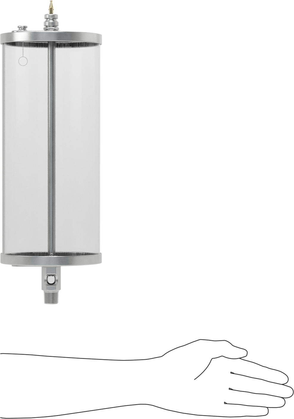 Akış Ayar Valfli Yağ Dağıtıcı, Maksimum 160°F, 1/2 NPTF Erkek Çıkış, 1 Galon Kapasite