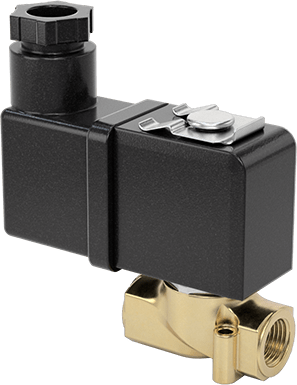 Soğutma Suyu için Kompakt Solenoid Açma/Kapama Valfi, DIN Bağlantılı Pirinç Gövde