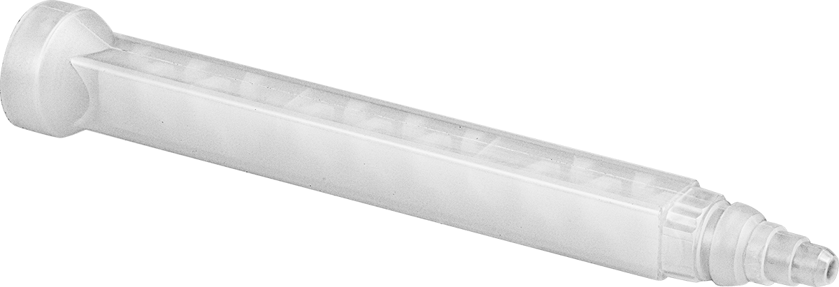 6.3" Uzunluk, İki Parçalı Kartuş için Çan Montajlı Bağlantılı 3 Kademeli Uçlu Nozul — 1:1, 2:1, Çan Montajı, 3 Kademeli