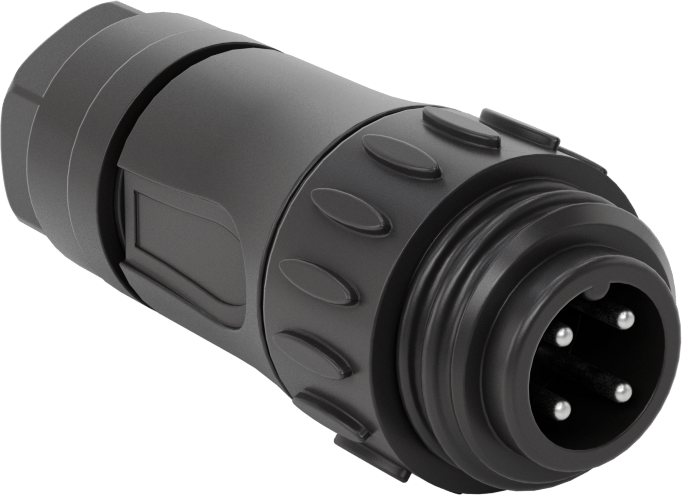 Hızlı Bağlantı Vidalı Güç Konektörü, Vidalı Terminalleri Olan Fiş — 4, Tapa, RD24 Connector, Screw Terminal, Terminal