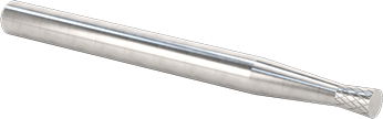 1/8" Çaplı Şaftlı Karbür Freze Ucu, Ters Konik, Ticaret No.