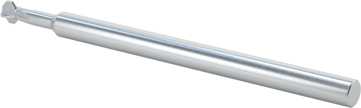 Karbür Çift Pahlı Parmak Frezesi, 0.120" Freze Çapı, 1/4" Boyun Uzunluğu