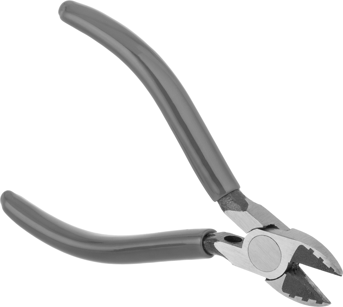 Tel Kesiciler, Oval Başlık ve Yastıklı Tutamak, Sivri Kesim, 4-1/2" Toplam Uzunluk — Yastık, 4 1⁄2", Oval
