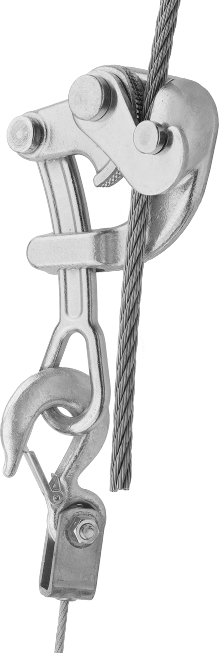 Tel ve Kablo Çekme Kelepçesi, 1/2" ila 1" Çaplı Kablo için
