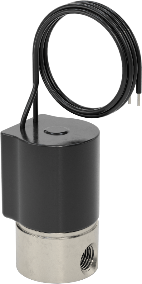Yiyecek ve İçecek için Solenoid Valf, Kablolu Bağlantılı, 12V DC, 1/4 NPT Dişi, 250 PSI