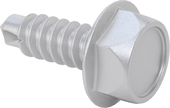 Metal için Sıyırmaya Dayanıklı Delme Vidaları, Standart Başlık, Paslanma ve Aşınmaya Dayanıklı Çelik, 1/4" Boyut, 3/4" Uzunluk