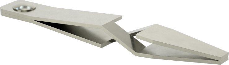 Minyatür Yaylı Kelepçe, Çelik, Düz Tutamak, 1/4" Maksimum Açıklık — Pürüzsüz, Çelik, 5⁄16"