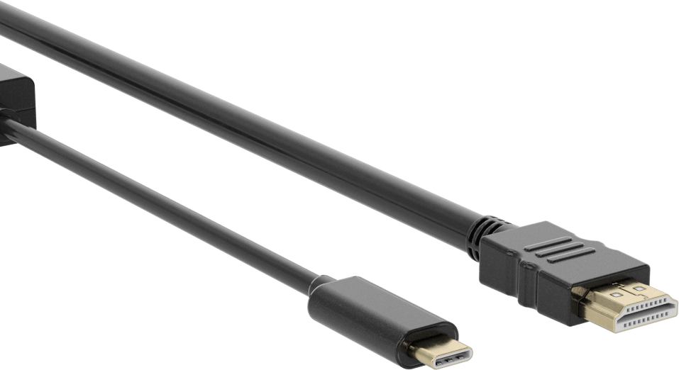 USB Adaptör Kablosu, C Fişi x HDMI Fişi, 16 Fit Uzunluk — Adaptör, 16 ft., Çift Korumalı