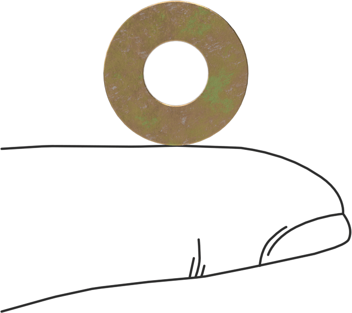 Çelik Mil. Spec. Pul, Sarı Kromat Kaplamalı Çinko, 1/4" Vida Boyutu, MS51412-4
