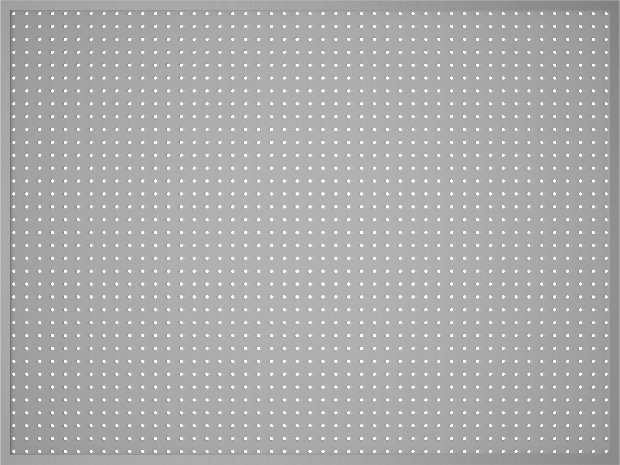 Delikli Pano, Alüminyum Çerçeveli, 48" Genişlik x 36" Yükseklik — 48", Hardboard, Wood, 36"