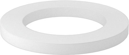 PTFE Plastik Pul, 12 Numaralı Vida Boyutu için, 0.245" İç Çap, 0.375" Dış Çap