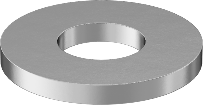 Pirinç Mil. Spes. Pul, 1/4" Vida Boyutu, 0.265" İç Çap, 0.25" Dış Çap, 0.057 inç - 0.069 inç Kalınlık