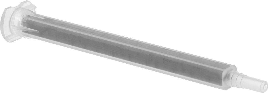 İki Parçalı Yapıştırıcı Kartuşları için Karıştırıcı Nozulu, Bayonet Bağlantı, Kombine Uç, 0.066" Açıklık İç Çapı, 4-1/2" Uzunluk — 1:1, 2…
