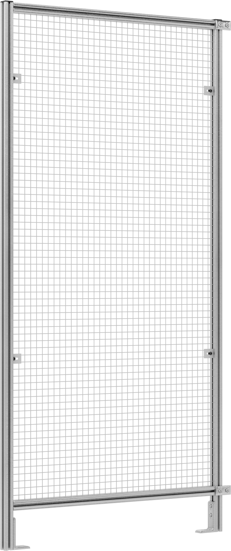 T-Yuvalı Çerçeveleme Makine Koruyucusu için 7 Fit Toplam Yükseklik x 3'6" Genişlikte Tel Örgü Panel — Panel, Tel Örgü, Çelik
