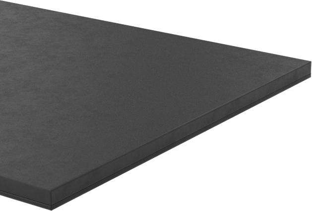 Hafif Hizmet Tipi Hava Koşullarına Dayanıklı EPDM Kauçuk Şerit, Yapışkan Arka Yüzeyli, 1" x 36" x 1/32"