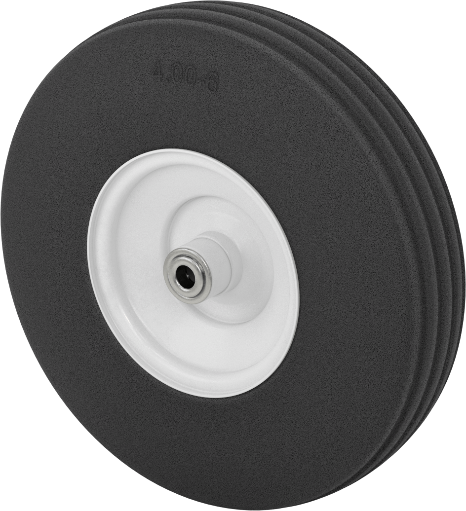 Düz Lastiksiz Tekerlek, Rulman, 13-3/16" Çap x 3-3/8" Genişlik — 13 3⁄16", Patlamayan, 3"