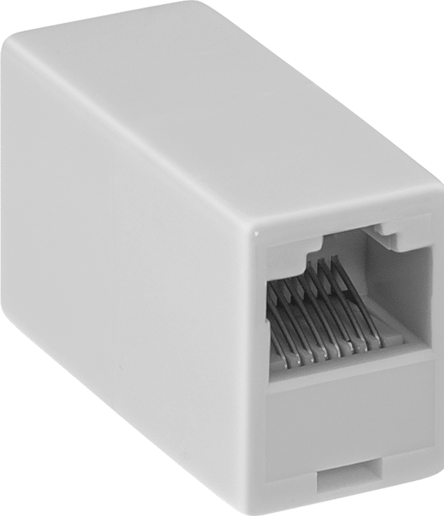 Sinyal için Telefon Kablosu Adaptörü, RJ45 Bağlantısı — Dişi, RJ45, Adaptör