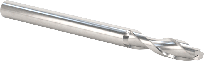 Kaplamasız Karbür Kare 2 Kanallı Parmak Frez, 3 mm Freze Çapı, 12 mm Kesme Uzunluğu