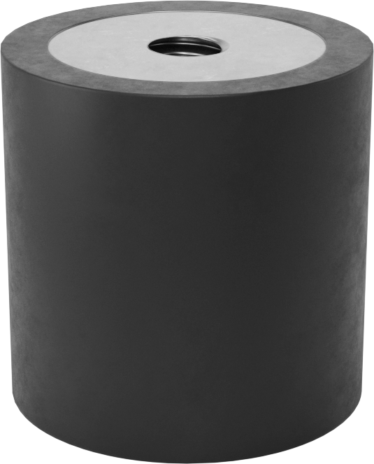 Neopren Titreşim Sönümleyici Sandviç Montaj, 10-32 Dişli Çelik Ek Parçalı, 15 lb Kapasite — 10-32, 1⁄2", 5⁄8"