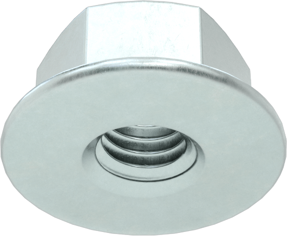 Orta Mukavemetli Çelik JIS Flanş Somunları, Çinko Kaplamalı, M3 x 0.5 mm Diş Boyutu