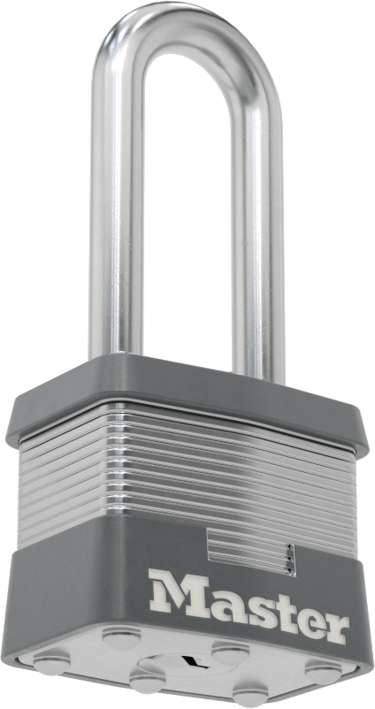 Lamine Çelik Gövdeli Asma Kilit, Master Lock 3, aynı anahtarlı, 2" Dikey Mapa Açıklığı