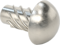 Metal için 18-8 Paslanmaz Çelik Vidalı Çiviler, Plastik ve Kontrplak, Boyut 6