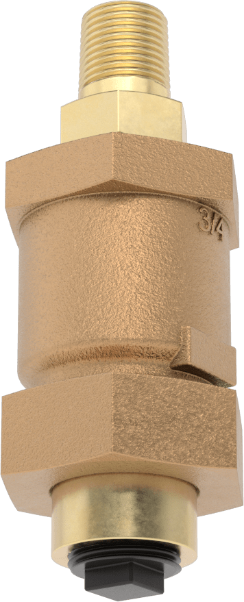 Pirinç Buhar Kapanı, Dikey Yönlendirme, 1/2 NPT Erkek x Dişi, 125 PSI