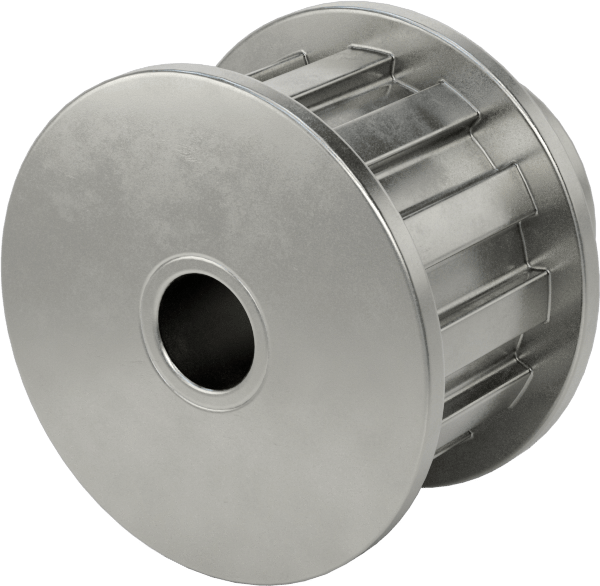 Triger Kayışı Kasnağı, Yuvarlak Mil ve 3/4" Maksimum Kayış Genişliği için, 1.660" Dış Çap